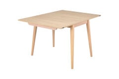 Avanos Ahşap Ayaklı Katlanır Kanatlı Mdf Mutfak Masası - 60x90+60 (90x120) cm Naturel - Naturel