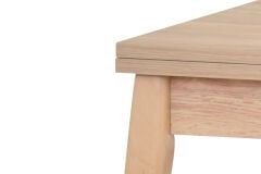 Avanos Ahşap Ayaklı Katlanır Kanatlı Mdf Mutfak Masası - 60x90+60 (90x120) cm Naturel - Naturel