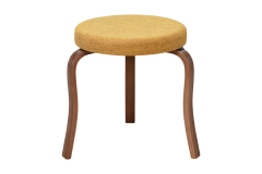 Ege Kestane Ahşap Ayak İstiflenebilir Mutfak-Balkon Taburesi 2 Adet - Sarı