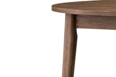 Vilinze Avanos Yuvarlak Sabit Mdf Mutfak Masası - Q90 Cm Ceviz - Ceviz