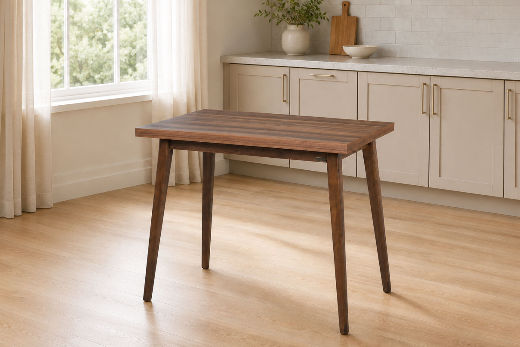 Vilinze Avanos Sabit Mdf Mutfak Masası - 60x90 Cm Ceviz - Ceviz