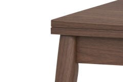Avanos Ahşap Ayaklı Katlanır Kanatlı Mdf Mutfak Masası - 60x90+60 (90x120) cm Ceviz - Ceviz