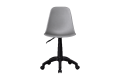 Vilinze Eames Çalışma Koltuğu Tekerlekli Ofis Sandalyesi Siyah - Gri