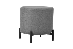 Pony Çok Amaçlı Dekoratif Puf Gri