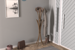 Vesti Ahşap Ayaklı Portmanto Elbise Askılığı