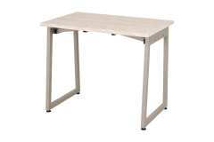 Vilinze Biga Sabit Mdf Metal Ayak Çalışma Ofis Masası - 60x90 cm Vizon/Travetren