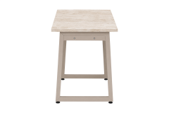 Vilinze Biga Sabit Mdf Metal Ayak Çalışma Ofis Masası - 60x90 cm Vizon/Travetren