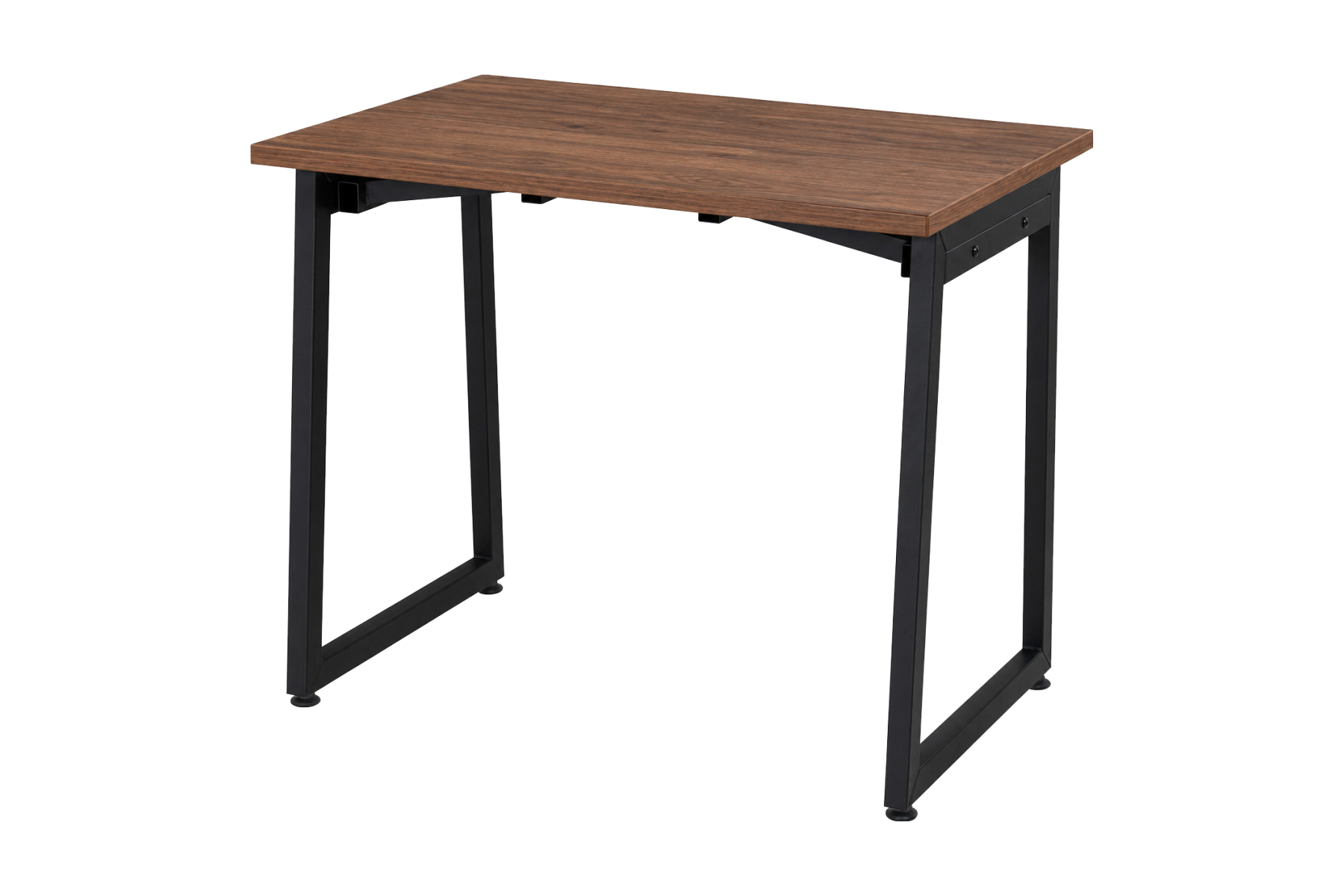 Vilinze Biga Sabit Mdf Metal Ayak Çalışma Ofis Masası - 60x90 cm Siyah/Ceviz
