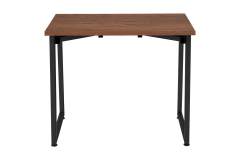 Vilinze Biga Sabit Mdf Metal Ayak Çalışma Ofis Masası - 60x90 cm Siyah/Ceviz