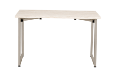Vilinze Biga Sabit Mdf Metal Ayak Çalışma Ofis Masası - 60x120 cm Vizon/Travetren