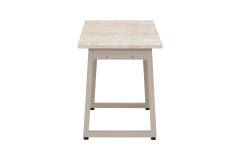 Vilinze Biga Sabit Mdf Metal Ayak Çalışma Ofis Masası - 60x120 cm Vizon/Travetren