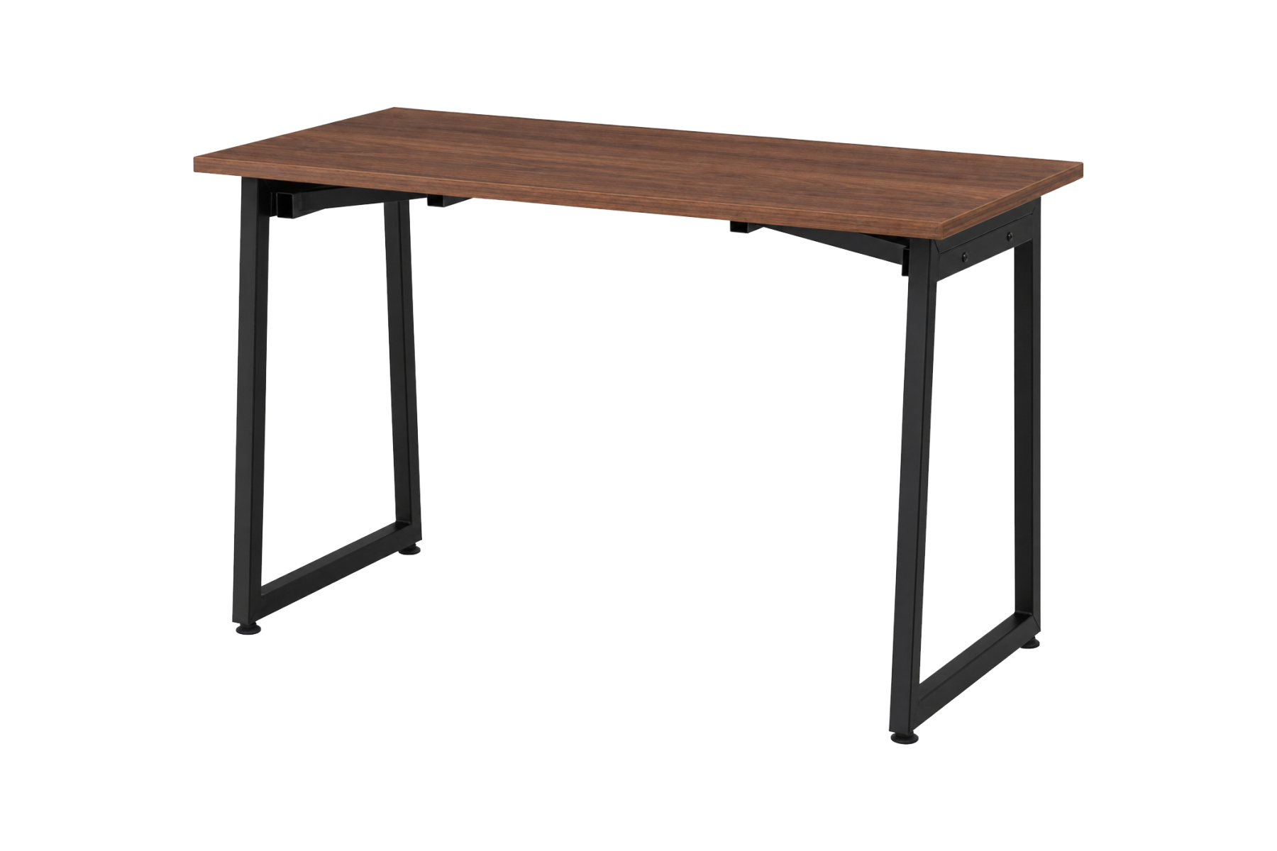 Vilinze Biga Sabit Mdf Metal Ayak Çalışma Ofis Masası - 60x120 cm Siyah/Ceviz