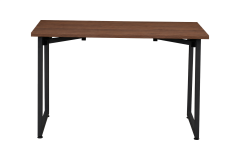 Vilinze Biga Sabit Mdf Metal Ayak Çalışma Ofis Masası - 60x120 cm Siyah/Ceviz