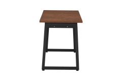 Vilinze Biga Sabit Mdf Metal Ayak Çalışma Ofis Masası - 60x120 cm Siyah/Ceviz
