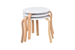 Vilinze Eva 3'lü Yuvarlak Zigon Sehpa