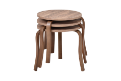 Vilinze Eva 3'lü Yuvarlak Zigon Sehpa