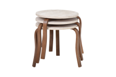 Vilinze Eva 3'lü Yuvarlak Zigon Sehpa