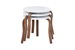 Vilinze Eva 3'lü Yuvarlak Zigon Sehpa