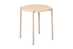 Vilinze Ay Vizon Metal Ayak Zigon Sehpa Naturel - 3 Adet