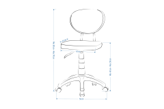 Vilinze Biga Çalışma Ofis Masası ve Deniz Çalışma Ofis Sandalyesi Set - 60x90 cm Kırçıllı Gri/Kolsuz - Siyah/Ceviz