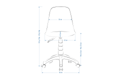 Vilinze Biga Çalışma Ofis Masası ve Eames Çalışma Ofis Sandalyesi Set - 60x90 cm