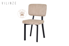 Vilinze Miray Metal Sandalye Krem