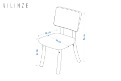 Vilinze Miray Metal Sandalye Krem