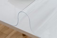 Şeffaf Pvc 1.2 Mm Temizlenebilir Kalın Koruyucu Masa Örtüsü 60*90 cm