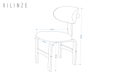 Vilinze Sofya Ahşap Sandalye Kiremit