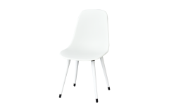 Vilinze Eames Ahşap Ayak Plastik Beyaz Sandalye