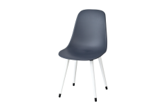 Vilinze Eames Ahşap Ayak Plastik Antrasit Sandalye