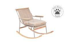 Vilinze Bal Ahşap-Metal Ayak Wellsoft Sallanan Sandalye Tv Koltuğu Vizon/Naturel - Sütlü Kahve