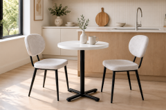 Deniz Sandalye Payas Metal Ayak Mutfak Bahçe Balkon Bistro ve Cafe Masa Takımı 70x70 Cm