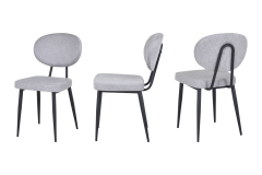 Deniz Sandalye Payas Metal Ayak Mutfak Bahçe Balkon Bistro ve Cafe Masa Takımı 70x70 Cm Açık Gri - Siyah/Naturel