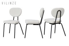 Vilinze Damla Sevilla Metal Sandalye Siyah - Beyaz