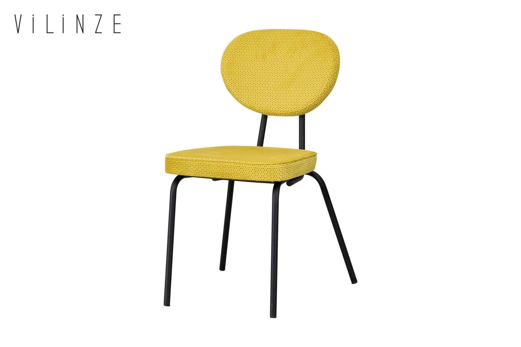 Vilinze Damla Sevilla Metal Sandalye Siyah - Sarı