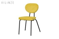 Vilinze Damla Sevilla Metal Sandalye Siyah - Sarı